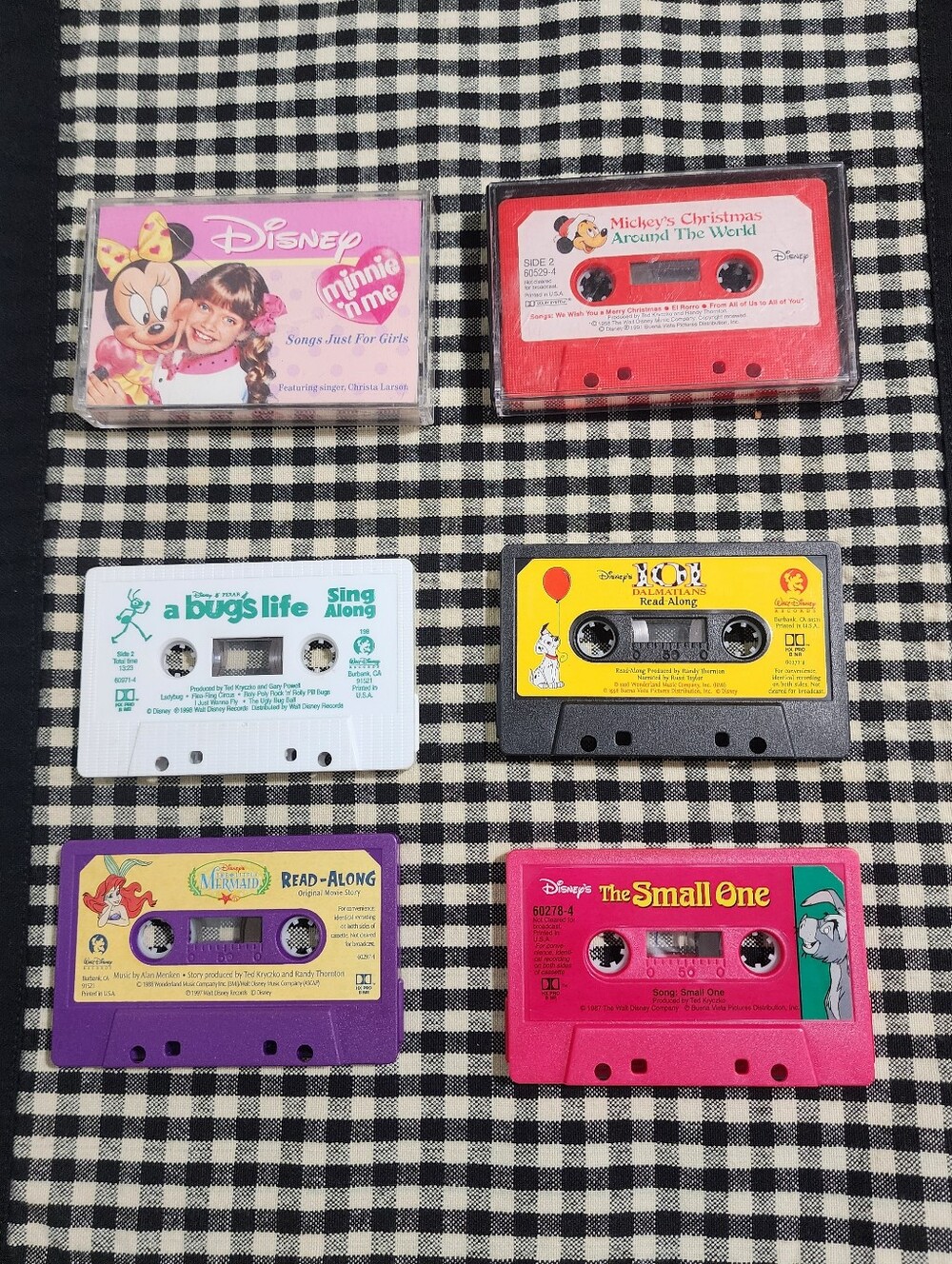 Vintage Disney Assorted Audio Cassette Tapes - Sing Alongs